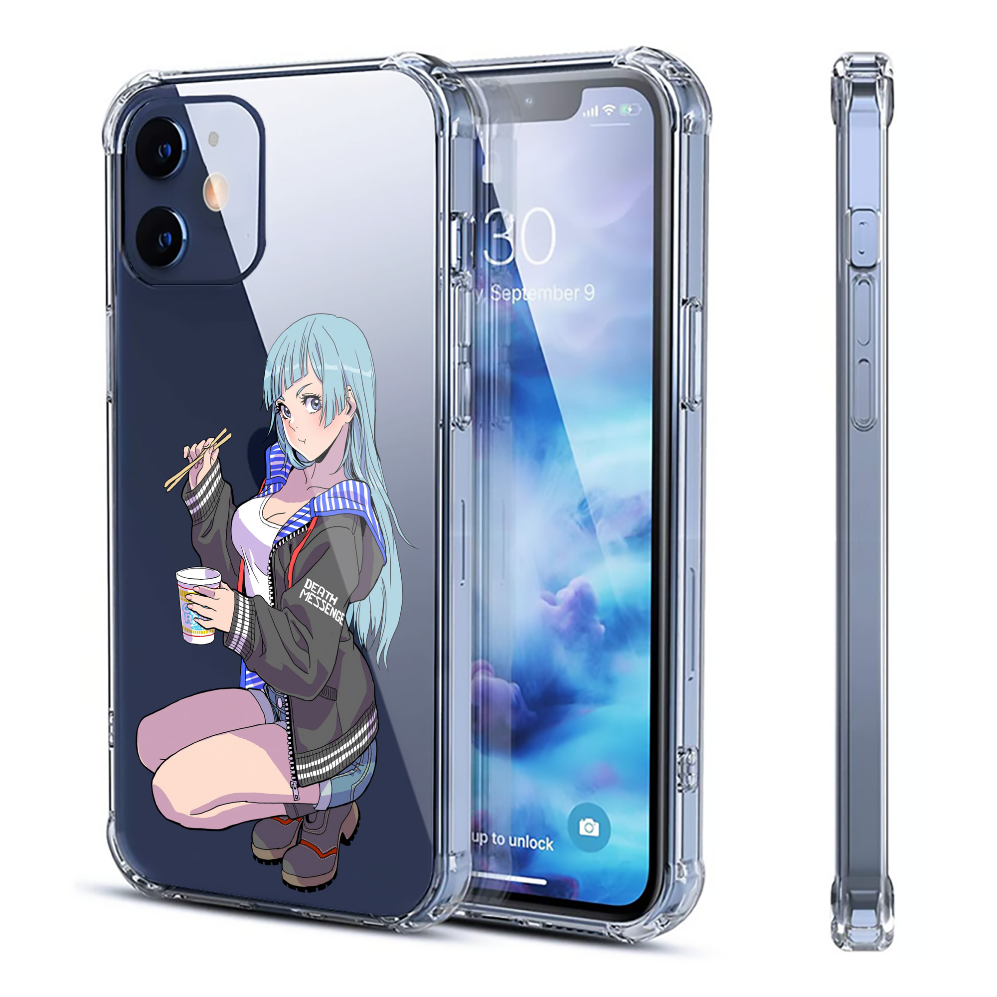 （画像用） 呪術廻戦 Jujutsu Kaisen 【iPhone 12シリーズ対応】透明スマホケース（クリアソフトケース）